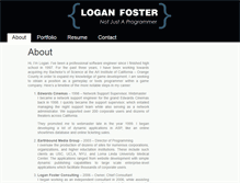 Tablet Screenshot of loganfoster.com